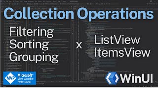 WinUI  Collection Operations Demo  XAML  UWP  WPF  NET [upl. by Chamberlain549]