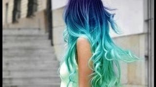 HOW TO Blue Ombre Hair  Jade Madden [upl. by Kirred308]