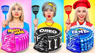 Me vs Grandma Cooking Challenge Cake Decorating Life Hacks by YUMMY JELLY [upl. by Schell]