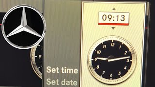 How to Set The Clock in a Mercedes C Class 20072014 ⏰️🚗 howto setclock mercedes cclass [upl. by Arnelle]