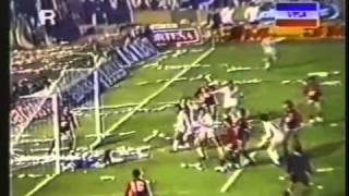 1988  Libertadores  Final  Vuelta  Nacional 3 3  1 0 Newells [upl. by Drahser556]