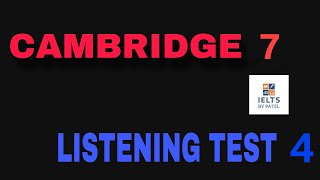 CAMBRIDGE 7 LISTENING TEST 4 WITH ANSWERS ll HOMESTAY APPLICATION [upl. by Nylrehc156]