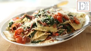 Beths Spinach Ravioli with Caramelized Onions and Tomatoes  ENTERTAINING WITH BETH [upl. by Presley]