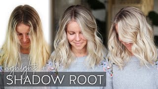 Babylight Tutorial with a Shadow Root on Blonde Hair Easy Technique [upl. by Atinnek651]