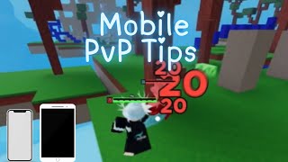 Mobile PvP Tips Roblox Bedwars [upl. by Aierb]