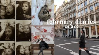 a week in my life in NYC  valentines day self treatment shopping [upl. by Sorvats]