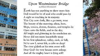 U50 Upon Westminster Bridge by William Wordsworth [upl. by Duane]