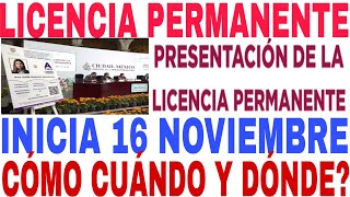 INICIA 16 LICENCIA PERMANENTE CÓMO TRAMITARLA EN LINEA Y MÓDULOS PASO A PASO [upl. by Namsaj195]