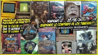 VENDIENDO VIDEOJUEGOS y CONSOLAS que COMPRE del TIANGUIS RELATOS de CHIRICUAZOS y PLATICA EN DIRECTO [upl. by Oivat]