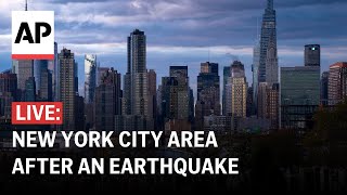 LIVE View of New York City after magnitude 48 earthquake [upl. by Reemas]