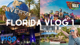 Florida Vlog 1 Universal studios  ihop  lowes Sapphire falls  Big Fire [upl. by Frederico]