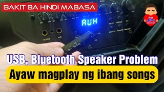 HINDI NAGPLAY ANG IBANG MP3 SONGS NG USB SA BLUETOOTH SPEAKER  ITO PO ANG DAHILAN  GENERIC USB [upl. by Kennet]