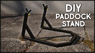 Make An Adjustable Paddock Stand  Motorbike Stand [upl. by Nwonknu653]