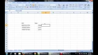 ICT GUY  How to find date of birth from NIC no through excel13 [upl. by Lennod]