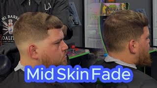 Mid Skin Fade Full VideoTime Lapse [upl. by Yendic]