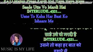 Main Jat Yamla Pagla Deewana  Karaoke With Scrolling Lyrics Engamp हिंदी [upl. by Eseerahs]