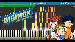 AIM  Aijou to nichijou Digimon tamers ending  MIDI ابطال الديجيتال 3 الخطوة تدفع خطوة [upl. by Meekyh]