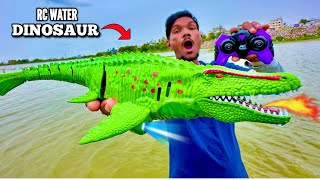 RC Simulation Dino Water High Speed Crocodile Unboxing amp Testing  Chatpat toy tv [upl. by Nira]