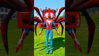 GTA V VENOM DUMPS SPIDERMAN FOR CHOOCHHOO CHARLES SPIDERS 🕷️🕸️  shorts gta5 [upl. by Ahsikym]