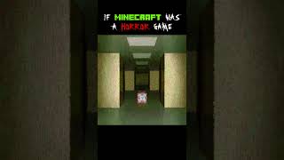 IF MINECRAFT WAS A HORROR GAME [upl. by Ditmore]