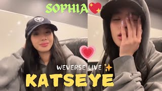 ✨ KATSEYE SOPHIA WEVERSE LIVE 083124 💖🍀 hybe weverse weverseli katseye [upl. by Llebyram185]