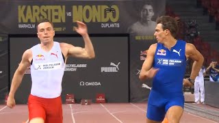 Armand Duplantis VS Karsten Warholm VS The 100m Dash [upl. by Friederike]