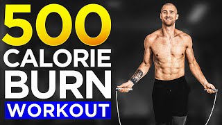 500 Calorie Burn At Home Jump Rope Workout [upl. by Ecurb]