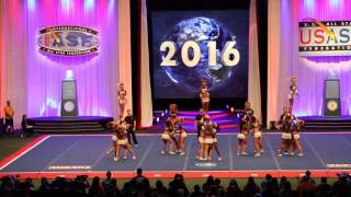 The Cheerleading Worlds 2016 Woodlands Elite Generals [upl. by Sneve949]