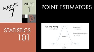 Statistics 101 Point Estimators [upl. by Paderna]