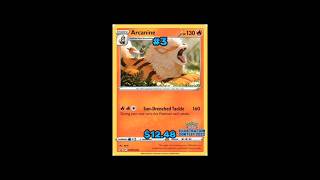 TOP 10 ARCANINE POKEMON CARDS  IM GOOD pokemon cards arcanine [upl. by Anaitsirc]