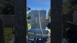 Grave of Alice Christensen 18891916 gravestone restoration timelapse cemetery grave gravesite [upl. by Ianaj]