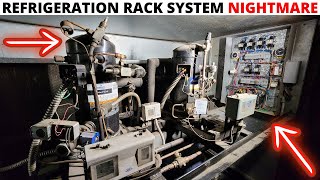 HVACR Emergency Commercial Refrigeration Rack System Nightmare Refrigerator Not Cooling [upl. by Myrwyn497]