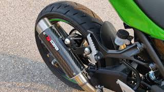 Kawasaki Ninja 400 2018 Scorpion RP1GP SlipOn Exhaust with and without DBKiller [upl. by Mala]