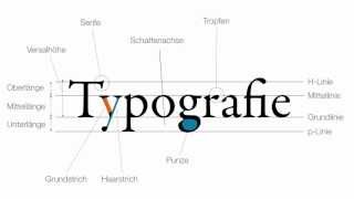 Typografie  Grundbegriffe [upl. by Manville977]