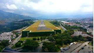 Beautiful Landing at Pereira City  Colombia  Cockpit View HD 1080p [upl. by Ayoras]