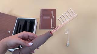 Unpacking of GESS Dars 2in1 High frequency massager for hair [upl. by Ahsiekim]