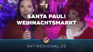 Weihnachtsmarkt Santa Pauli in Hamburg gestartet [upl. by Nerine]