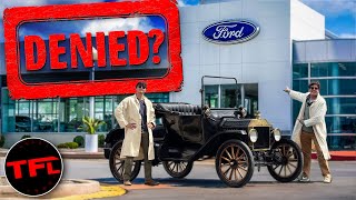 Taking a 100YearOld Model T to a Ford Dealer for Service [upl. by Volnay870]