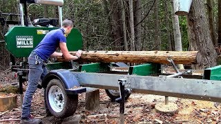 Woodland Mills Sawmill amp Trailer HM126 Woodlander XL [upl. by Graham576]