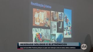 Alunos da Escola Militar Tiradentes participam de projeto sobre destinação correta de resíduos [upl. by Erelia702]