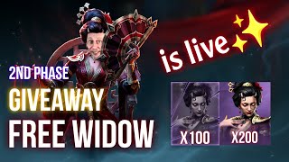 Widow Giveaway Phase 2 has started Get your FREE Widow now😍😍😍 Shadow Fight 4  Blessed Gaming [upl. by Sidalg217]