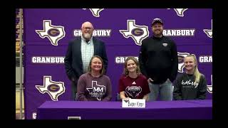 Granbury High SchoolSpring Signing Day [upl. by Artenahs137]