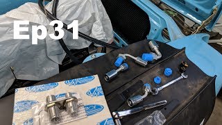 AC Install  Step 2 Condenser  Fittings  Datsun 240z Build  Ep 31  Panchos Garage [upl. by Gosser]