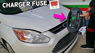 FORD CMAX HYBRID ENERGI CHARGER FUSE LOCATION REPLACEMENT FORD C MAX DOES NOT CHARGE [upl. by Natika]