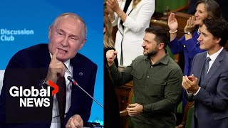 quotAn idiot or a bastardquot Putin rips Canada House speaker who invited Nazi veteran to Parliament [upl. by Doralyn442]