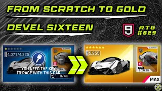 Asphalt 9  From SCRATCH to GOLD Devel Sixteen  RTG 629 [upl. by Ardelle]