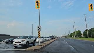 driving along Eglinton going to Tomken Rd in Toronto [upl. by Tereb]