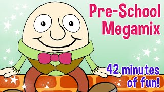 Preschool Megamix by Oxbridge Baby  42 Minutes of Fun  Nursery Rhymes Animals and lots more [upl. by Shea]