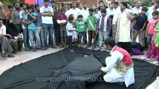 Breathtaking Magic street trick in India  levitating man [upl. by Routh722]