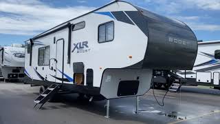 2021 XLR Micro Boost 335LRLE Fifth Wheel Toy Hauler Tour  Tri State RV Anna IL [upl. by Granoff]